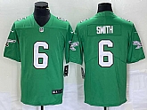 Men's Philadelphia Eagles #6 DeVonta Smith Green 2023 Vapor Limited Throwback Jersey,baseball caps,new era cap wholesale,wholesale hats